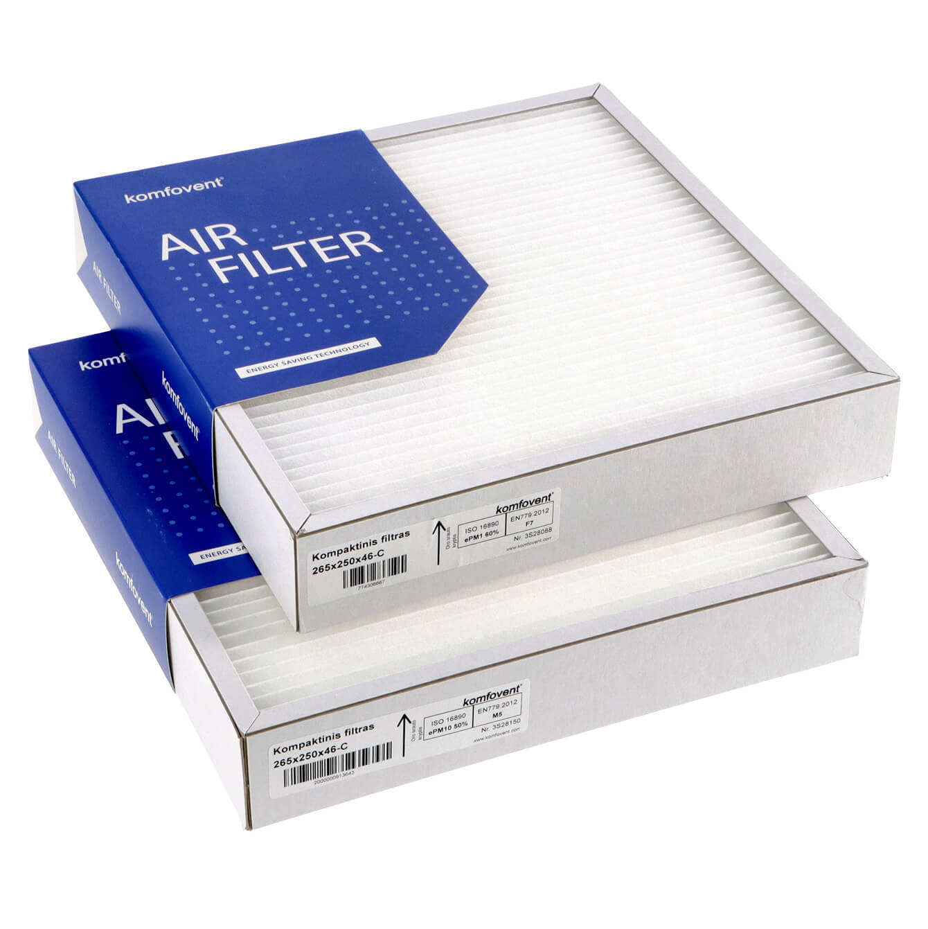 Komfovent Domekt CF 250 F C6 filter set M5+F7 (original) 265x250x46