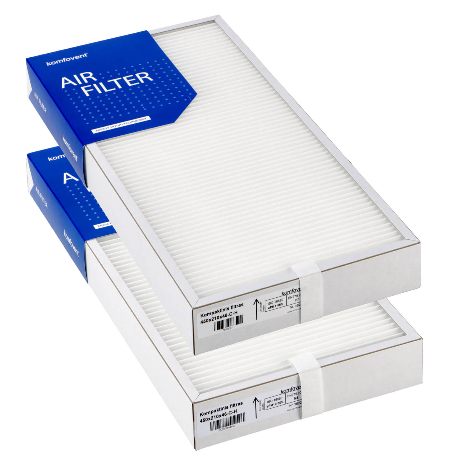 Komfovent Domekt R 400 V C6 Filtersatz M5+F7 (original) 450x210x46