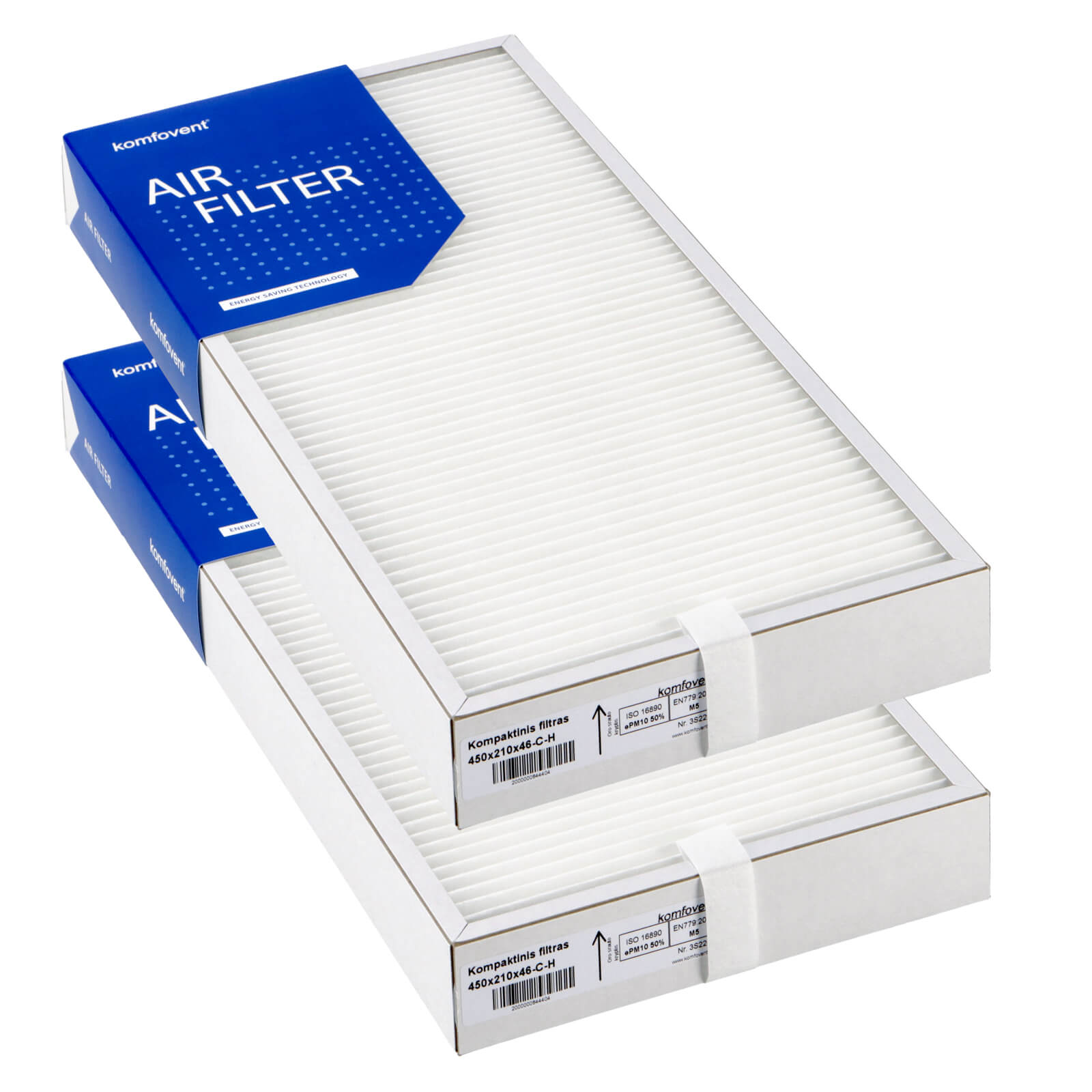 Komfovent Domekt R 400 V C6 Filtersatz M5+M5 (original) 450x210x46