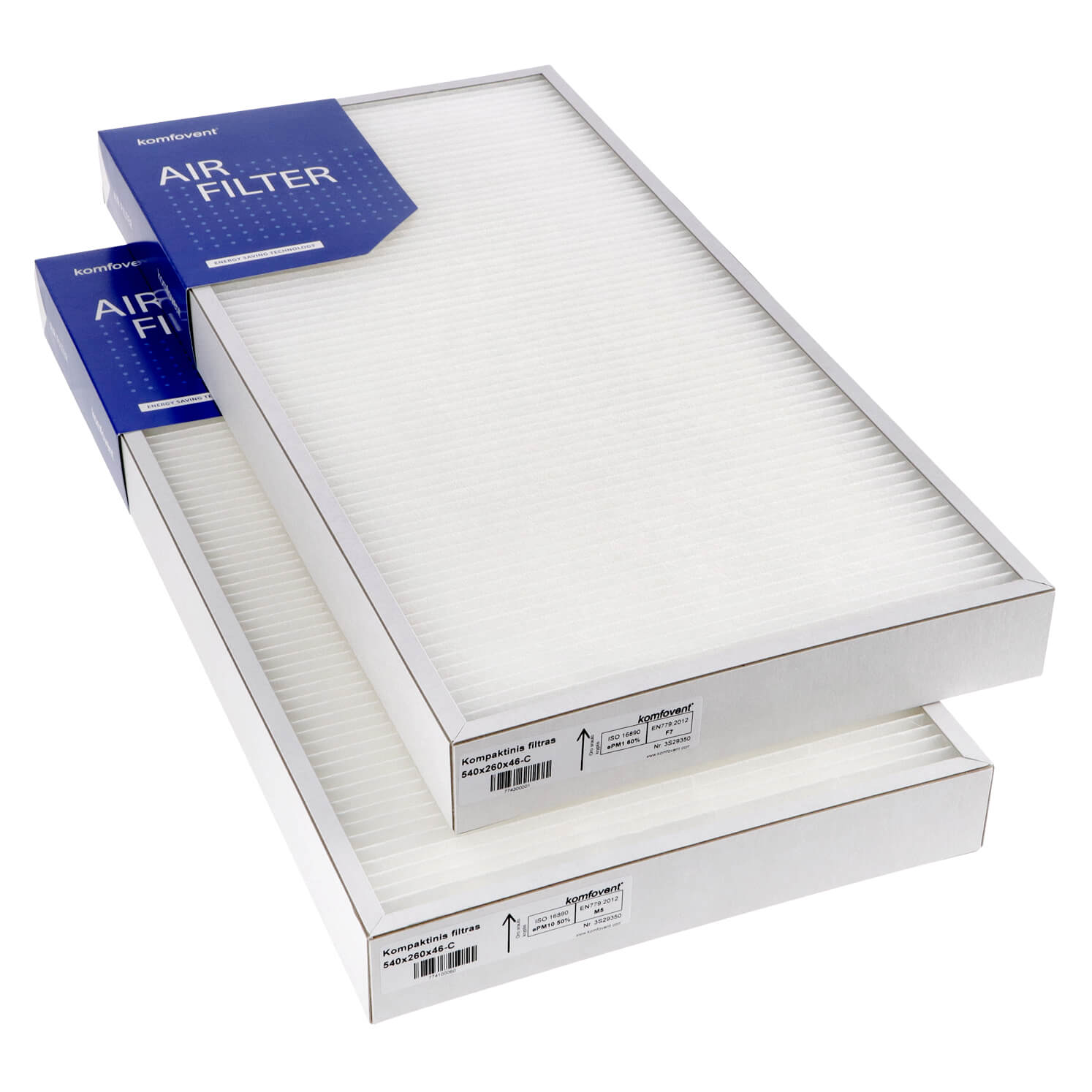 Komfovent Domekt R 500-700-900 VH C6-C6M Filtersatz M5+F7 (Original) 540x260x46