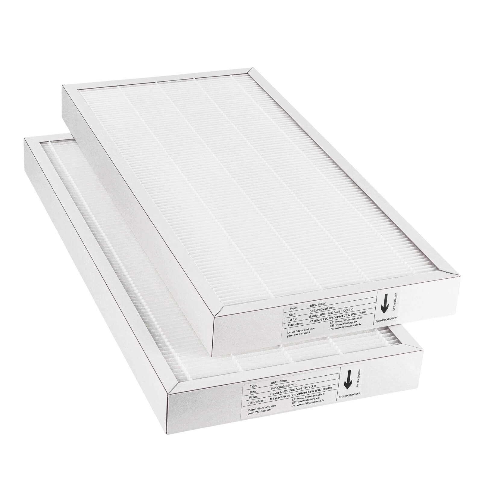 Salda RIRS 700 V-H EKO 3.0 Filtersatz M5+F7 (Hausmarke) 545x260x46