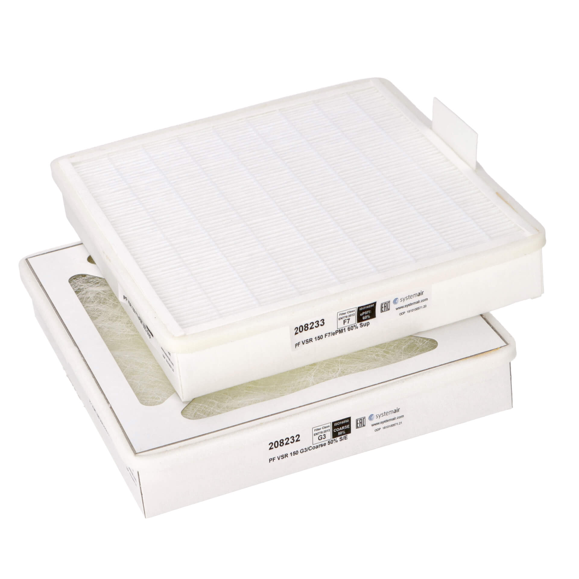 Systemair Save VSR 150 (PF) Filtersatz G3+F7 (Original) 255x241x48
