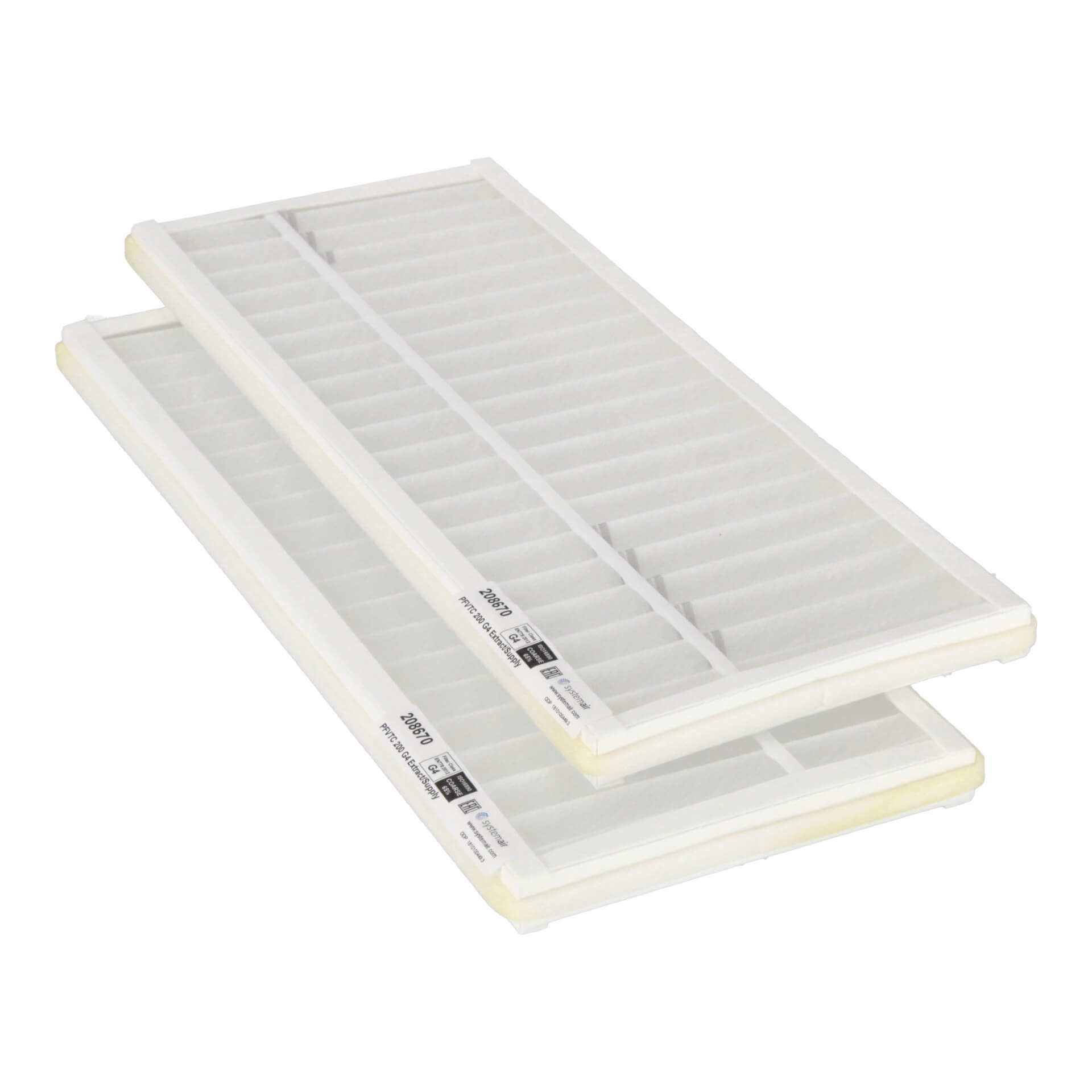 Systemair Save VTC 200 (PF) filter set G4+G4 (original) 508x208x24