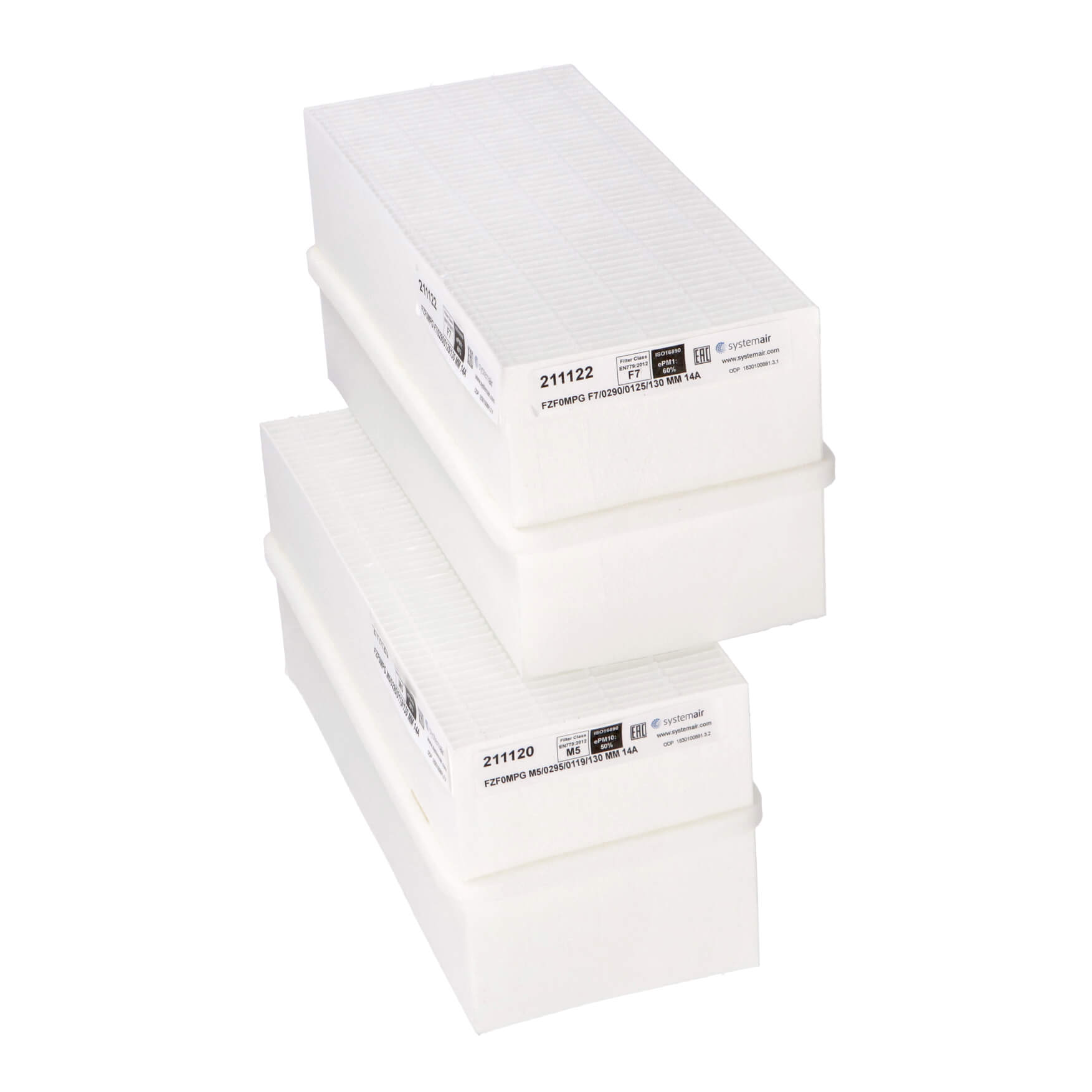 Systemair Save VTR 150 (PF) Filtersatz M5+F7 (original) 302x137x130