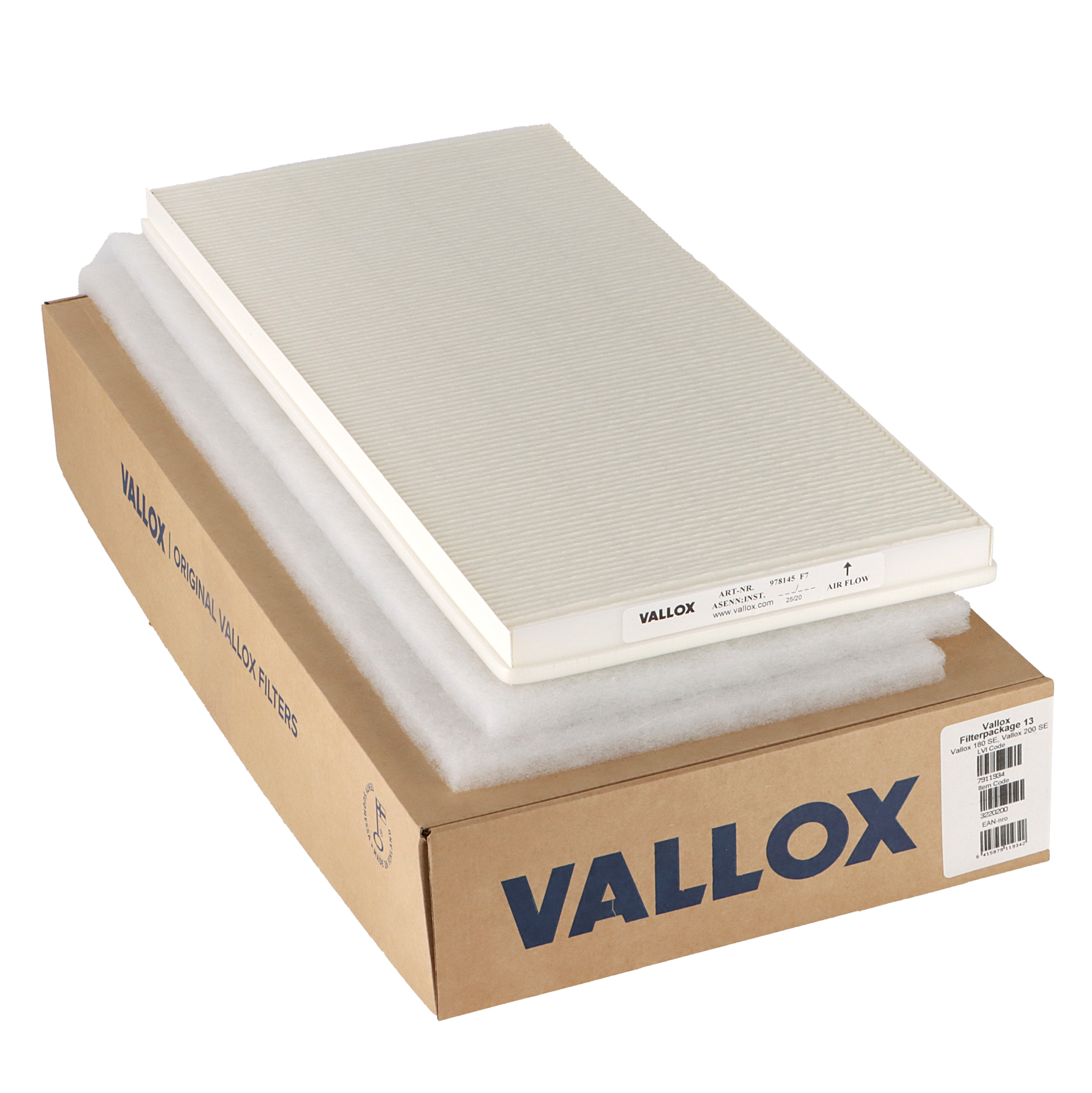Vallox 180/200 SE-Filterset Nr. 13 G4+G4+F7 (Original)