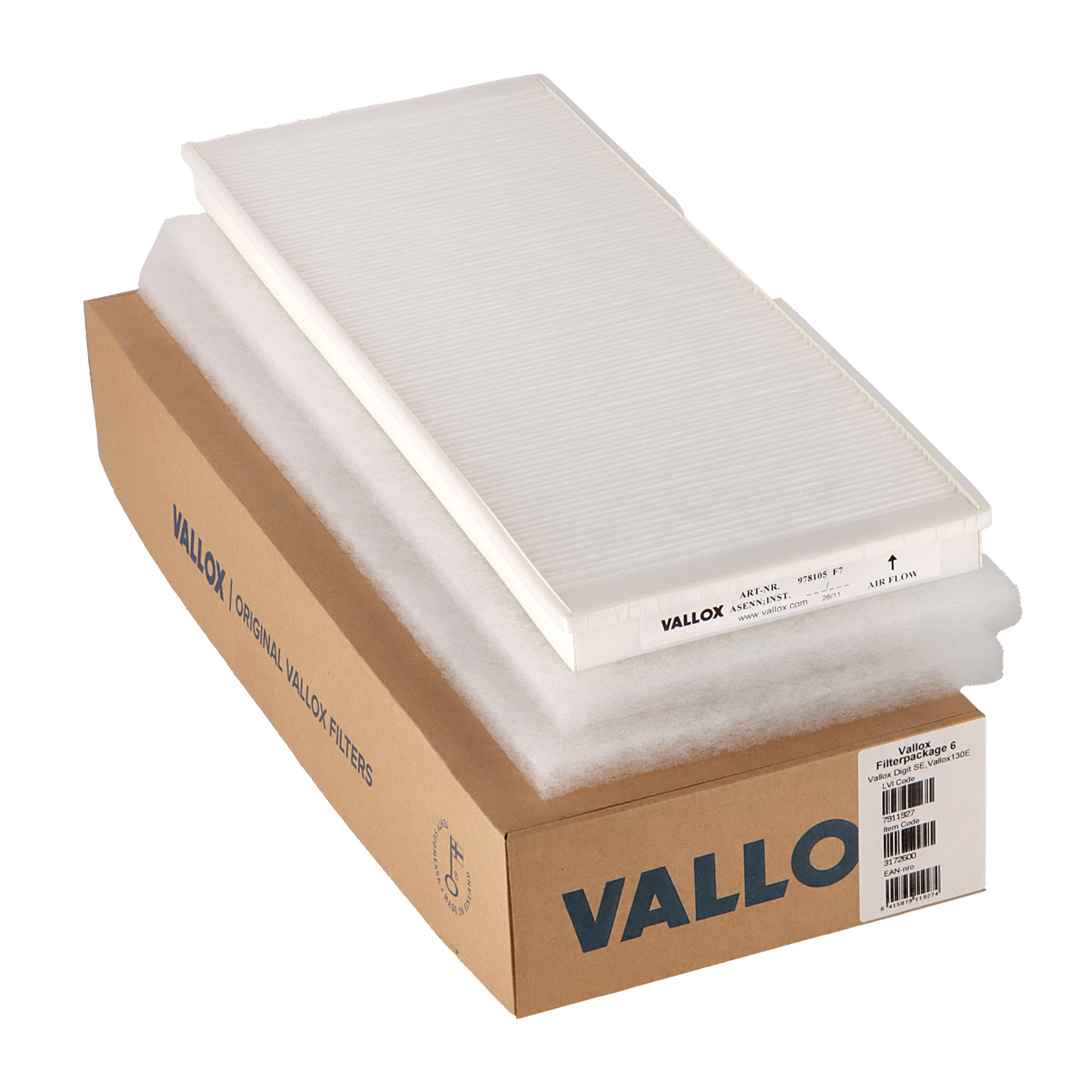 Vallox Digit SE/130 E Filterset Nr. 6 G4+G4+F7 (Original)