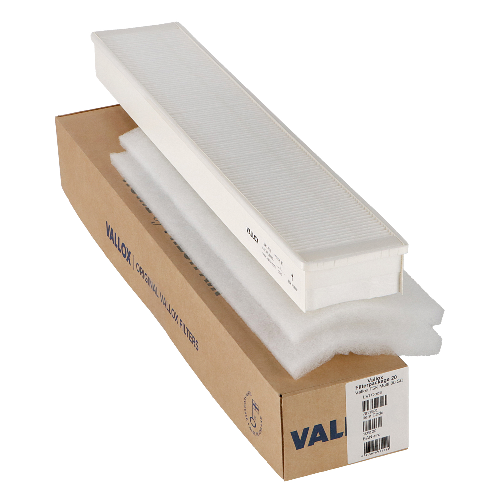 Vallox TSK Multi 80 SC Filterset Nr. 20 G4+G4+F7 (Original)