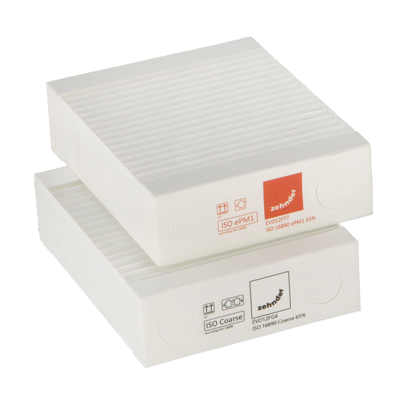 Zehnder / Siber EVO 1/2 filter set G4+F7 (original) 175x139x48