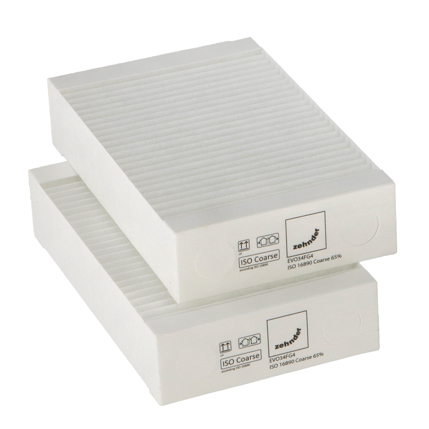 Zehnder / Siber EVO 3/4 filter set G4+G4 (original) 230x140x49