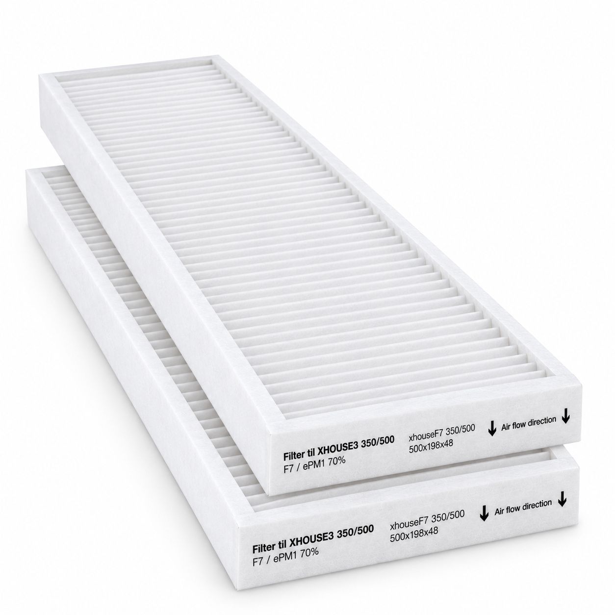 Xvent XHOUSE3 350 / 500 Filterset F7+F7 (Original) 500x198x48